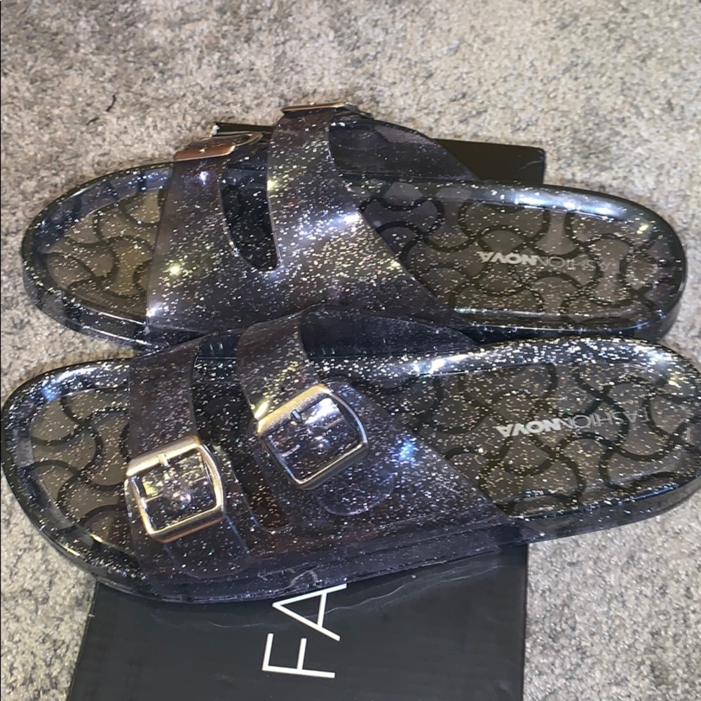 Sparkly sandals (brand new)